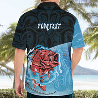 Personalised Snapper Fishing New Zealand Hawaiian Shirt Tamure Fish Hook Maori Pattern LT22 - Polynesian Pride