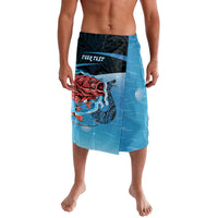 Personalised Snapper Fishing New Zealand Lavalava Tamure Fish Hook Maori Pattern