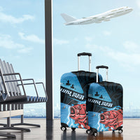 Snapper Fishing New Zealand Luggage Cover Tamure Fish Hook Maori Pattern LT22 - Polynesian Pride