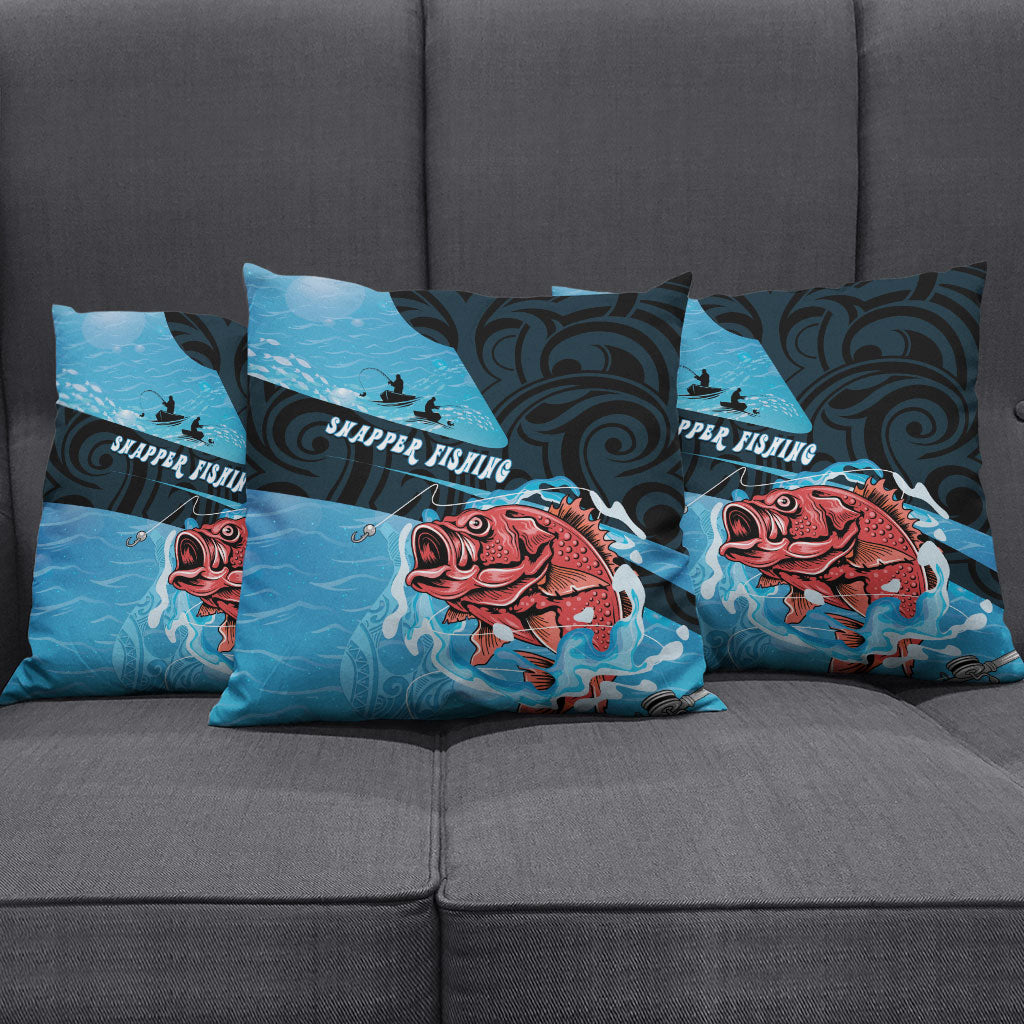 Snapper Fishing New Zealand Pillow Cover Tamure Fish Hook Maori Pattern LT22 - Polynesian Pride