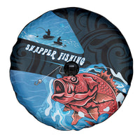 Snapper Fishing New Zealand Spare Tire Cover Tamure Fish Hook Maori Pattern LT22 - Polynesian Pride