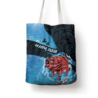 Snapper Fishing New Zealand Tote Bag Tamure Fish Hook Maori Pattern LT22 - Polynesian Pride