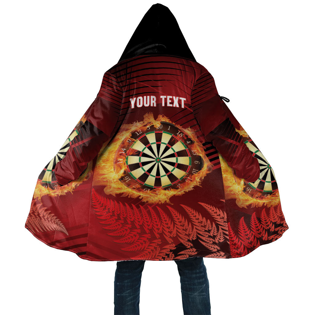 Personalised Darts New Zealand Cloak Silver Fern Red Color LT22 Unisex Red - Polynesian Pride