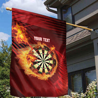 Personalised Darts New Zealand Garden Flag Silver Fern Red Color LT22 - Polynesian Pride