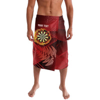 Personalised Darts New Zealand Lavalava Silver Fern Red Color