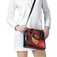 Personalised Darts New Zealand Shoulder Handbag Silver Fern Red Color