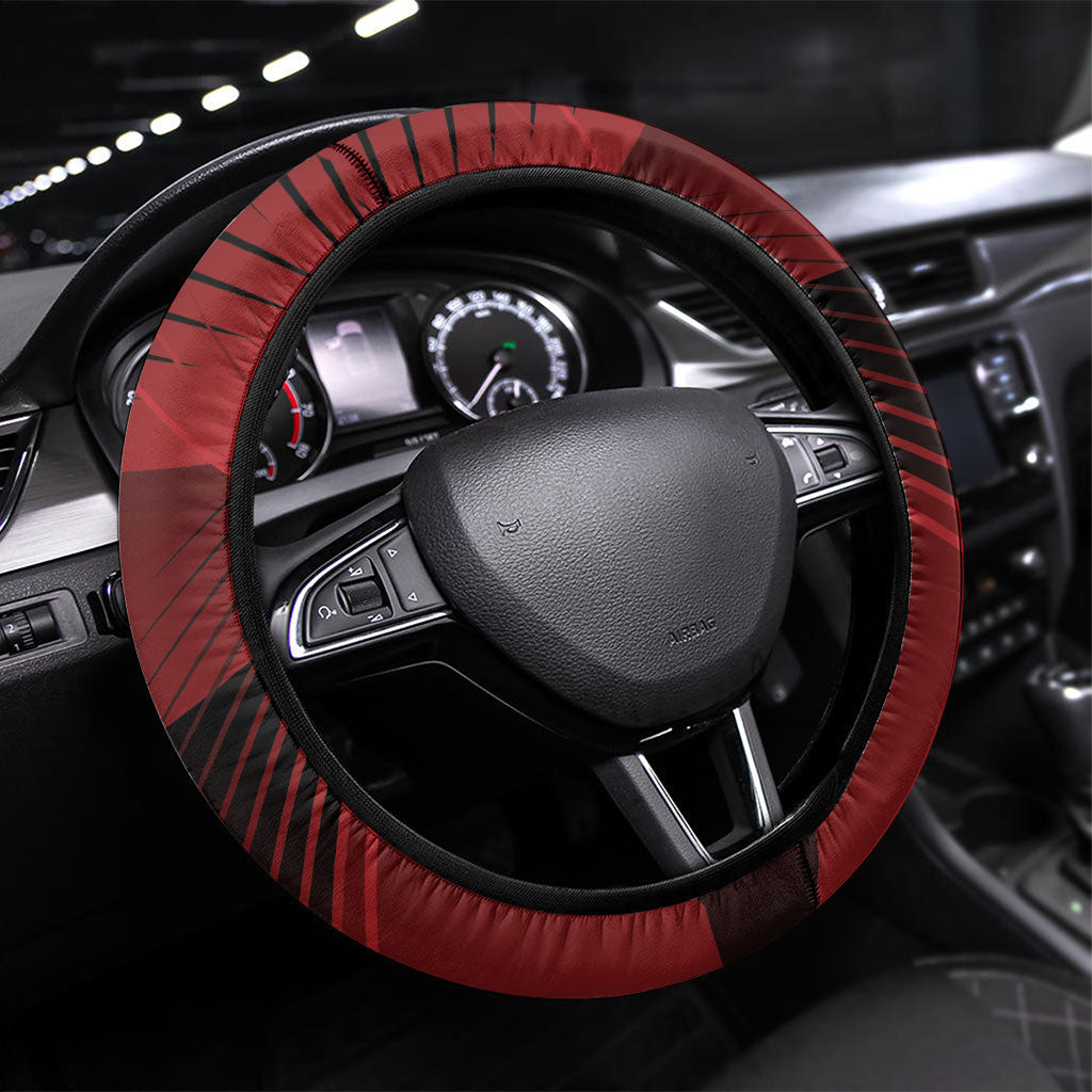 Darts New Zealand Steering Wheel Cover Silver Fern Red Color