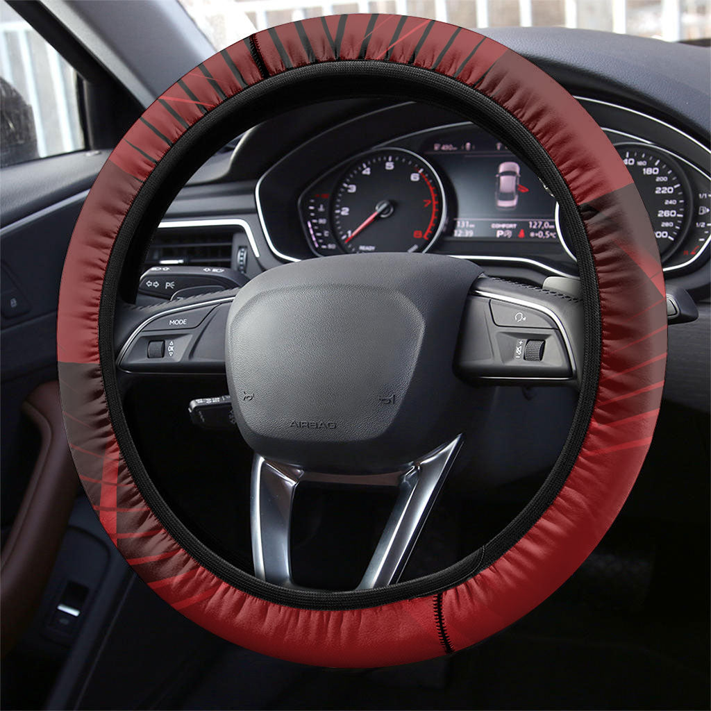 Darts New Zealand Steering Wheel Cover Silver Fern Red Color