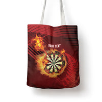 Personalised Darts New Zealand Tote Bag Silver Fern Red Color LT22 - Polynesian Pride
