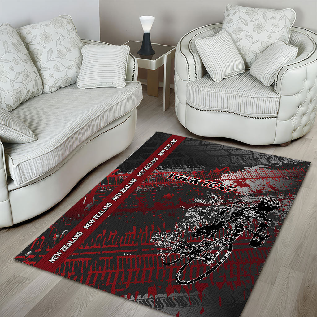 Personalised Cycling New Zealand Area Rug Aotearoa Pride Sportswear LT22 - Polynesian Pride