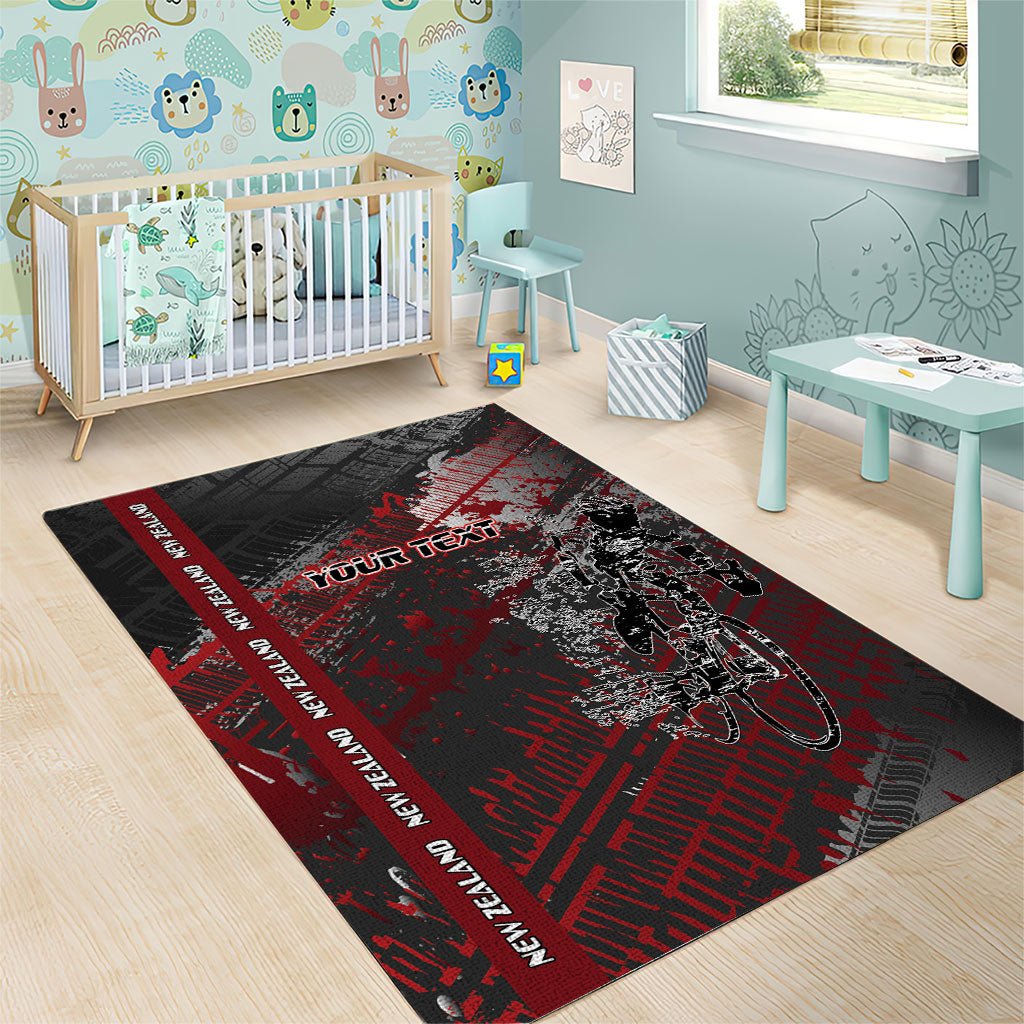 Personalised Cycling New Zealand Area Rug Aotearoa Pride Sportswear LT22 - Polynesian Pride
