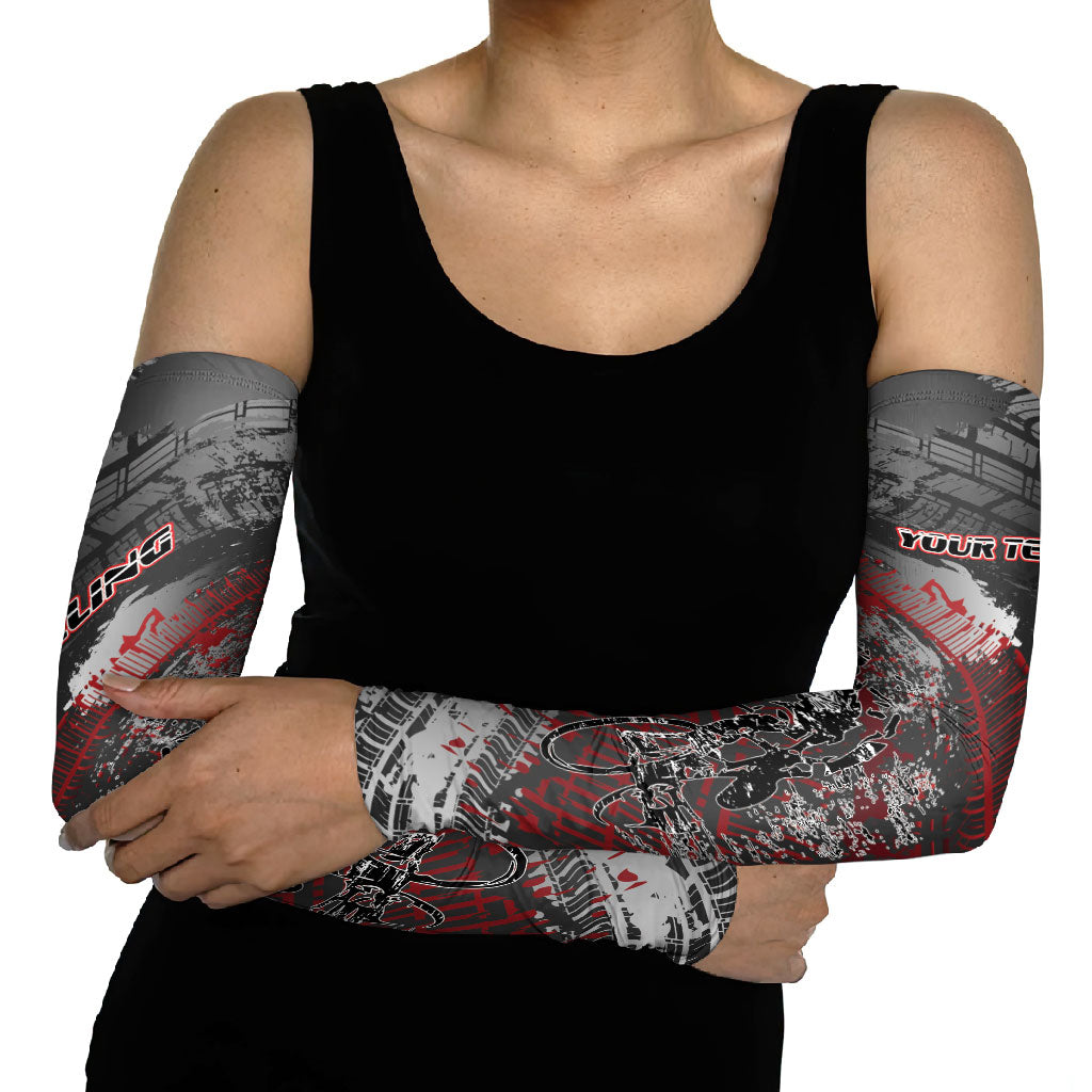 Personalised Cycling New Zealand Arm Sleeves Aotearoa Pride Sportswear LT22 - Polynesian Pride