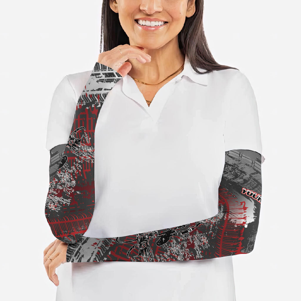 Personalised Cycling New Zealand Arm Sleeves Aotearoa Pride Sportswear LT22 - Polynesian Pride