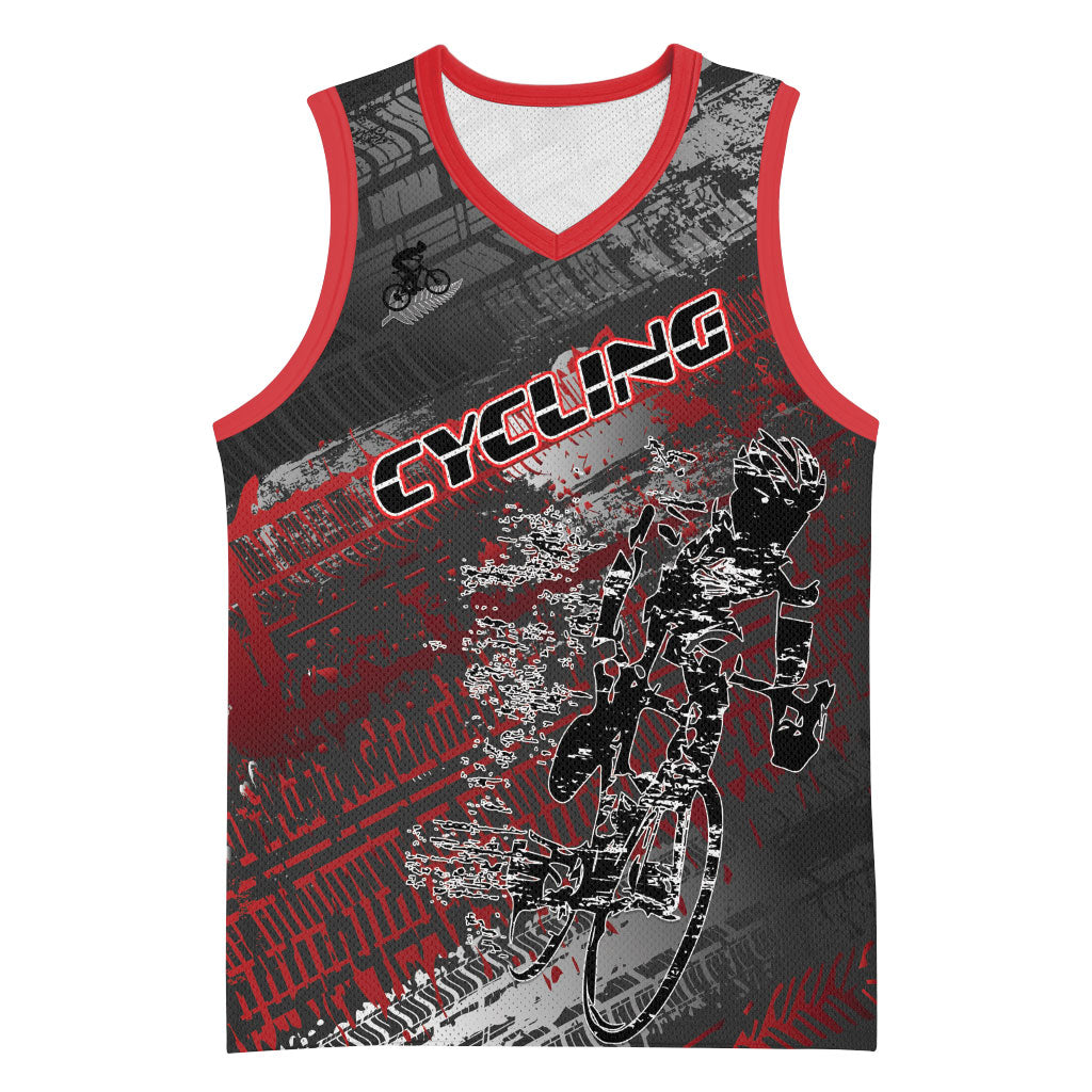 Personalised Cycling New Zealand Basketball Jersey Aotearoa Pride Sportswear