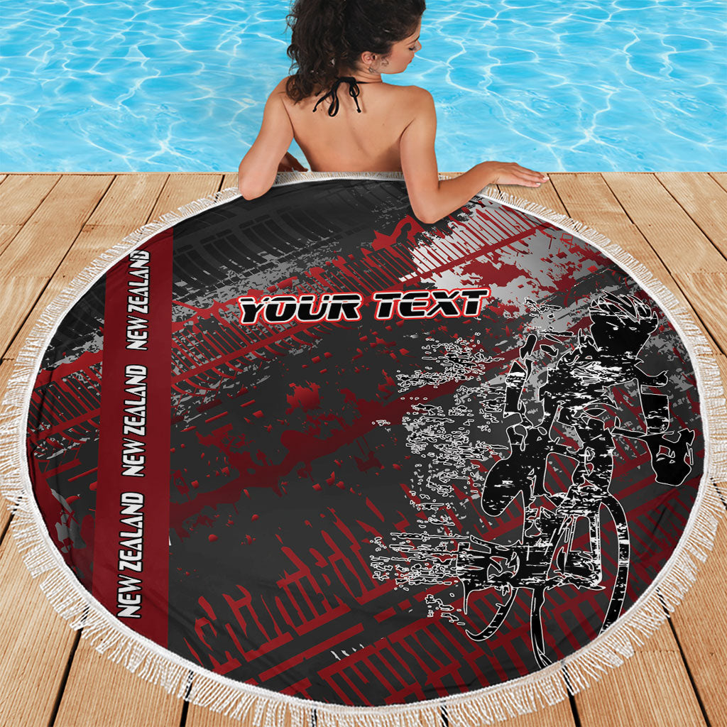 Personalised Cycling New Zealand Beach Blanket Aotearoa Pride Sportswear LT22 - Polynesian Pride