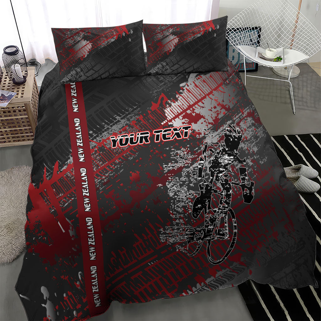Personalised Cycling New Zealand Bedding Set Aotearoa Pride Sportswear LT22 - Polynesian Pride