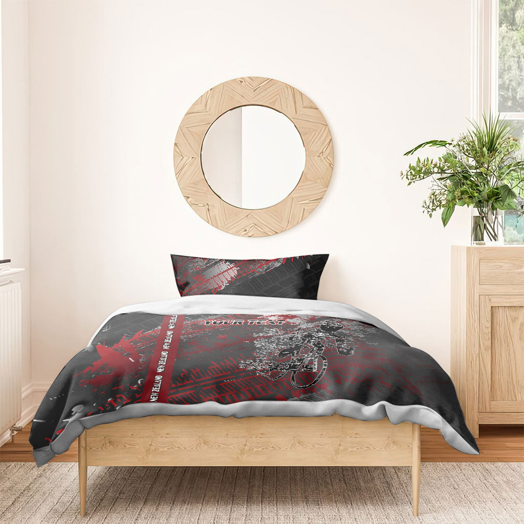 Personalised Cycling New Zealand Bedding Set Aotearoa Pride Sportswear LT22 - Polynesian Pride