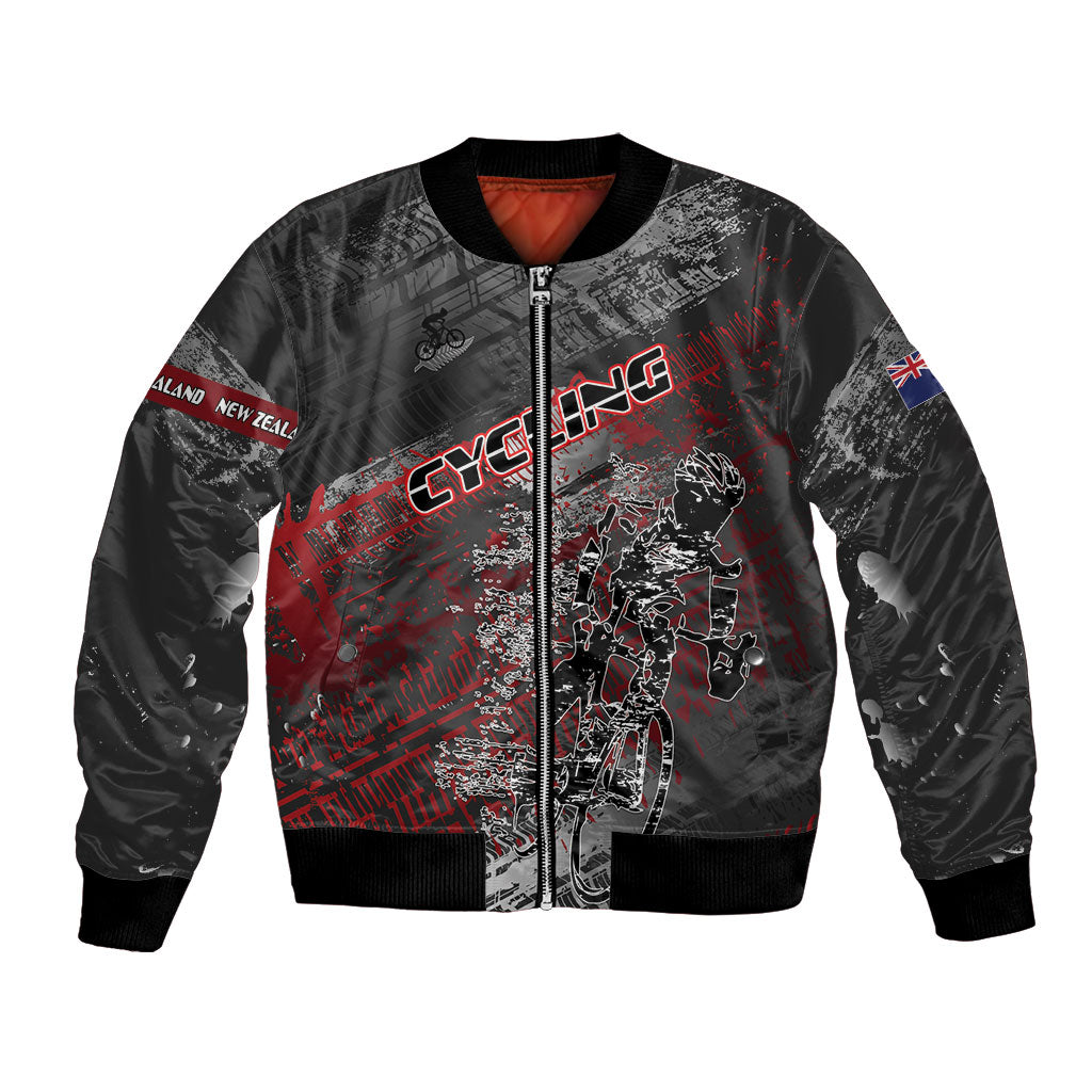 Personalised Cycling New Zealand Bomber Jacket Aotearoa Pride Sportswear