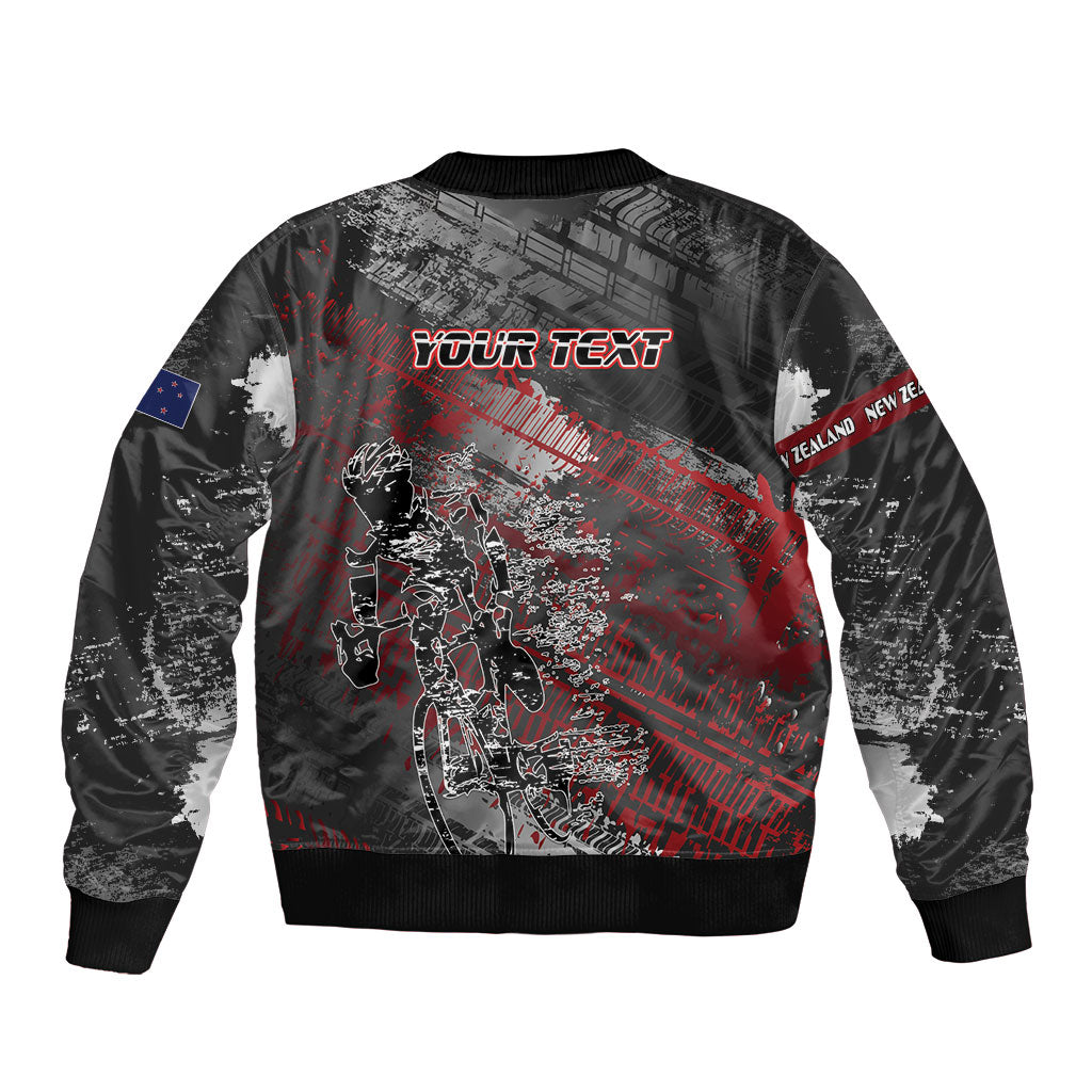 Personalised Cycling New Zealand Bomber Jacket Aotearoa Pride Sportswear