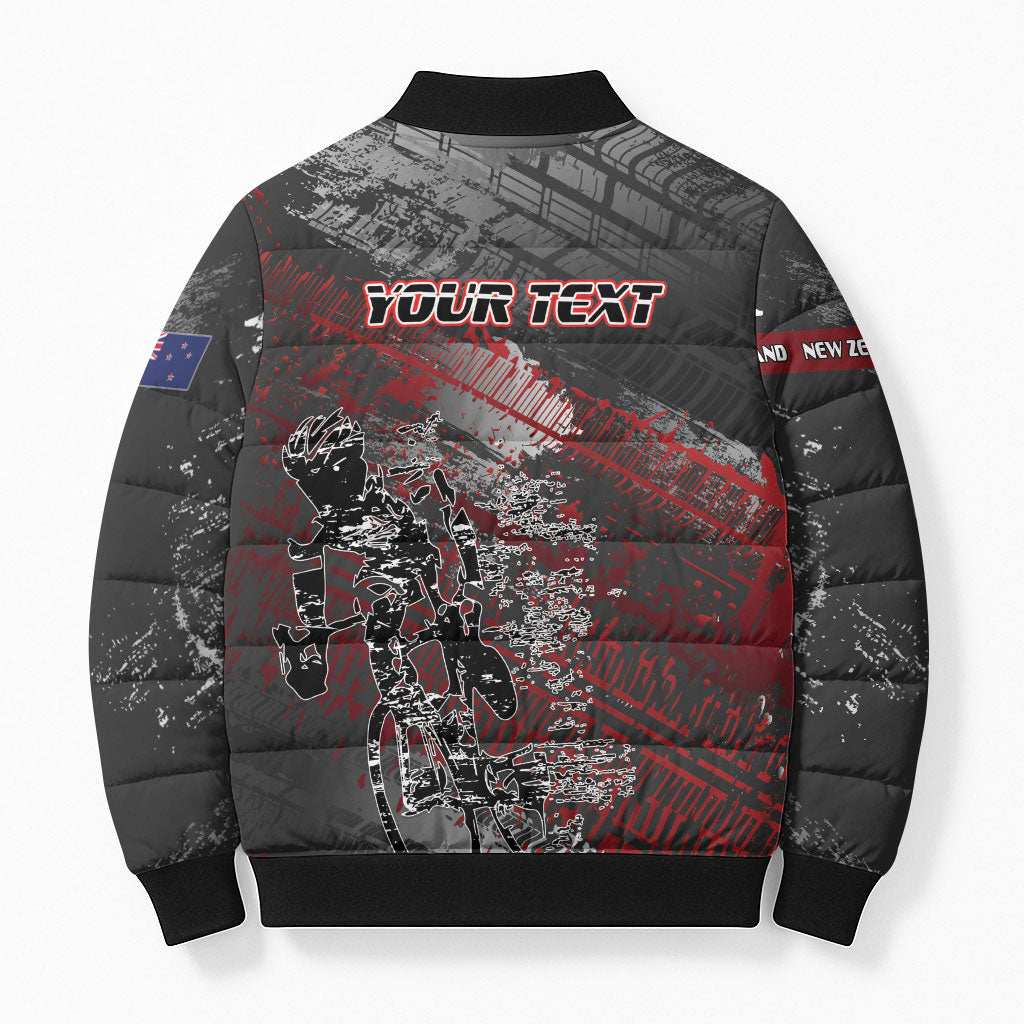 Personalised Cycling New Zealand Bomber Puffer Jacket Aotearoa Pride Sportswear LT22 - Polynesian Pride