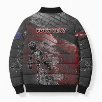Personalised Cycling New Zealand Bomber Puffer Jacket Aotearoa Pride Sportswear LT22 - Polynesian Pride