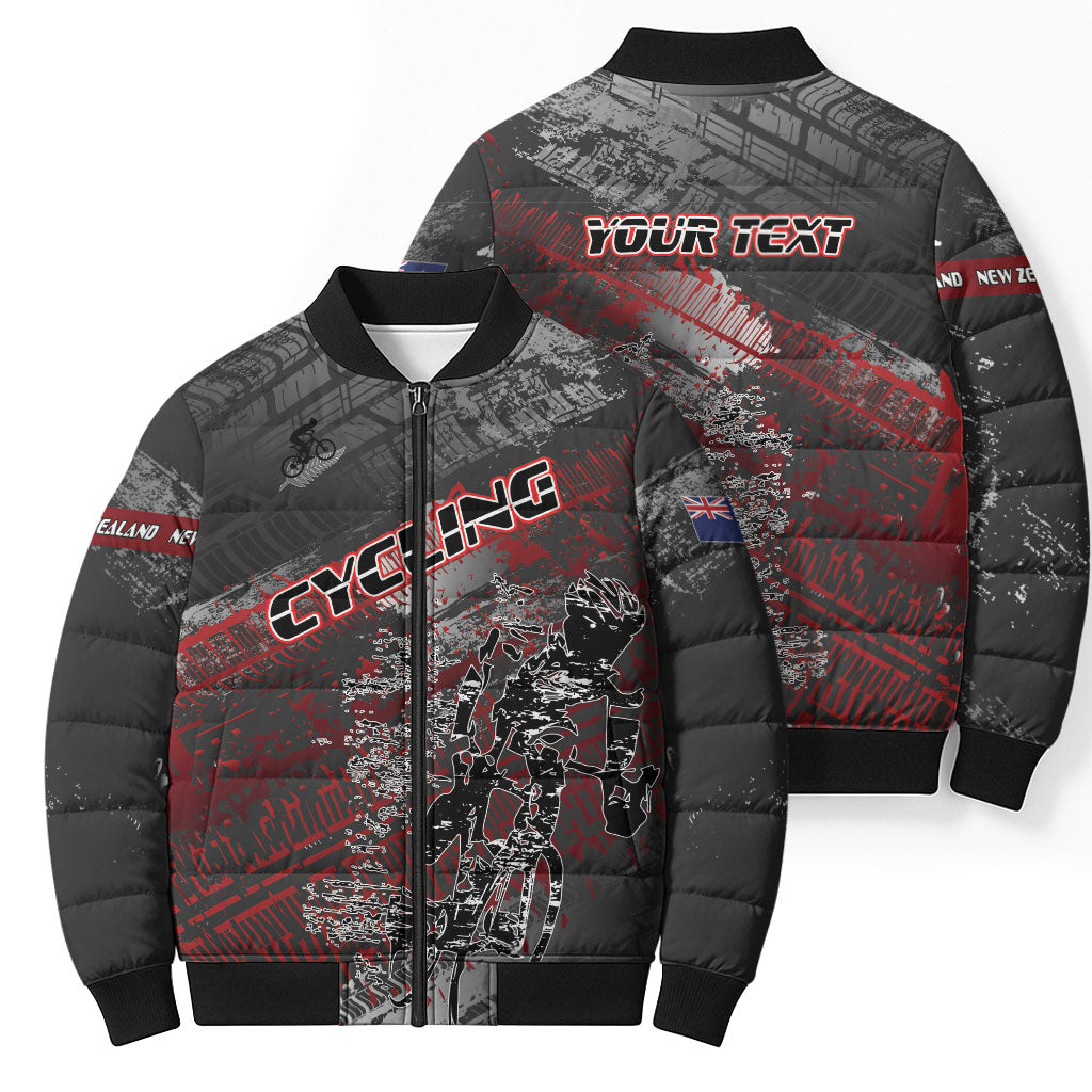 Personalised Cycling New Zealand Bomber Puffer Jacket Aotearoa Pride Sportswear LT22 - Polynesian Pride