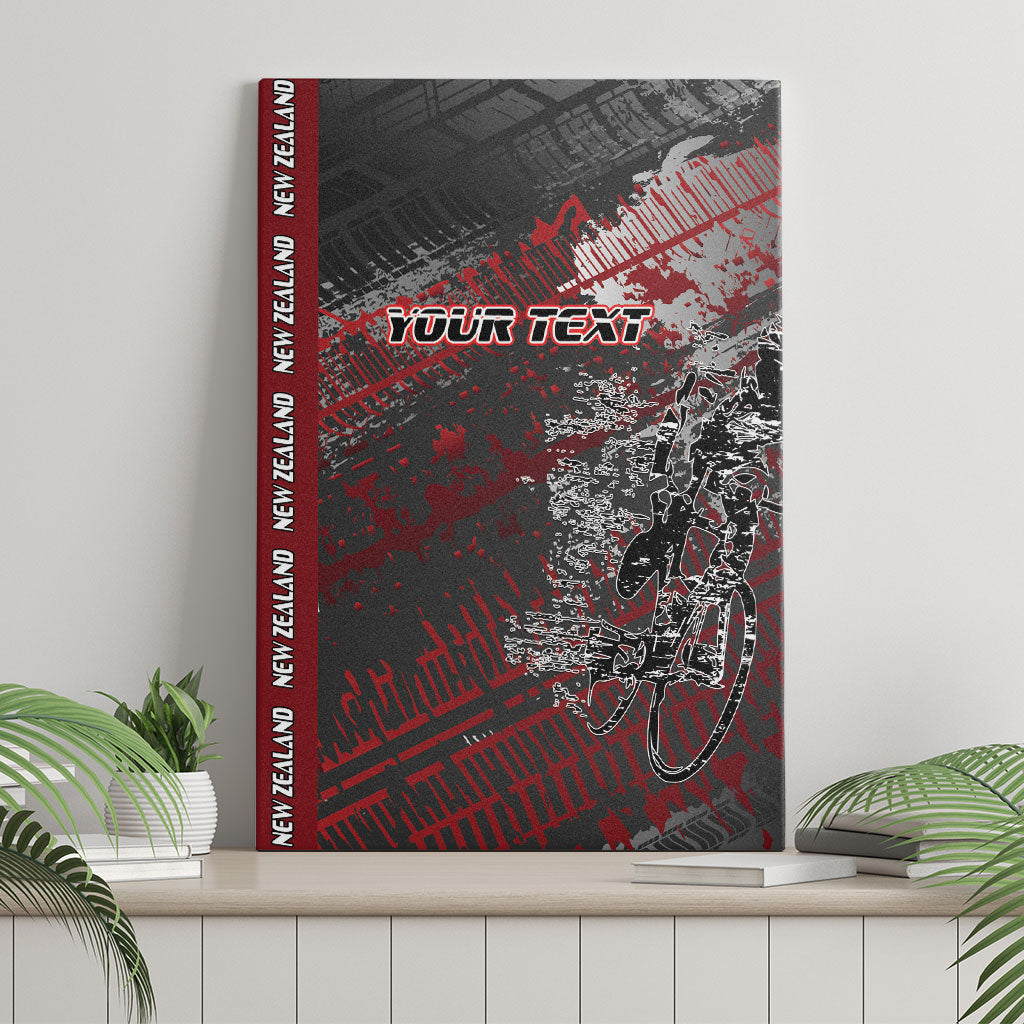 Personalised Cycling New Zealand Canvas Wall Art Aotearoa Pride Sportswear LT22 - Polynesian Pride