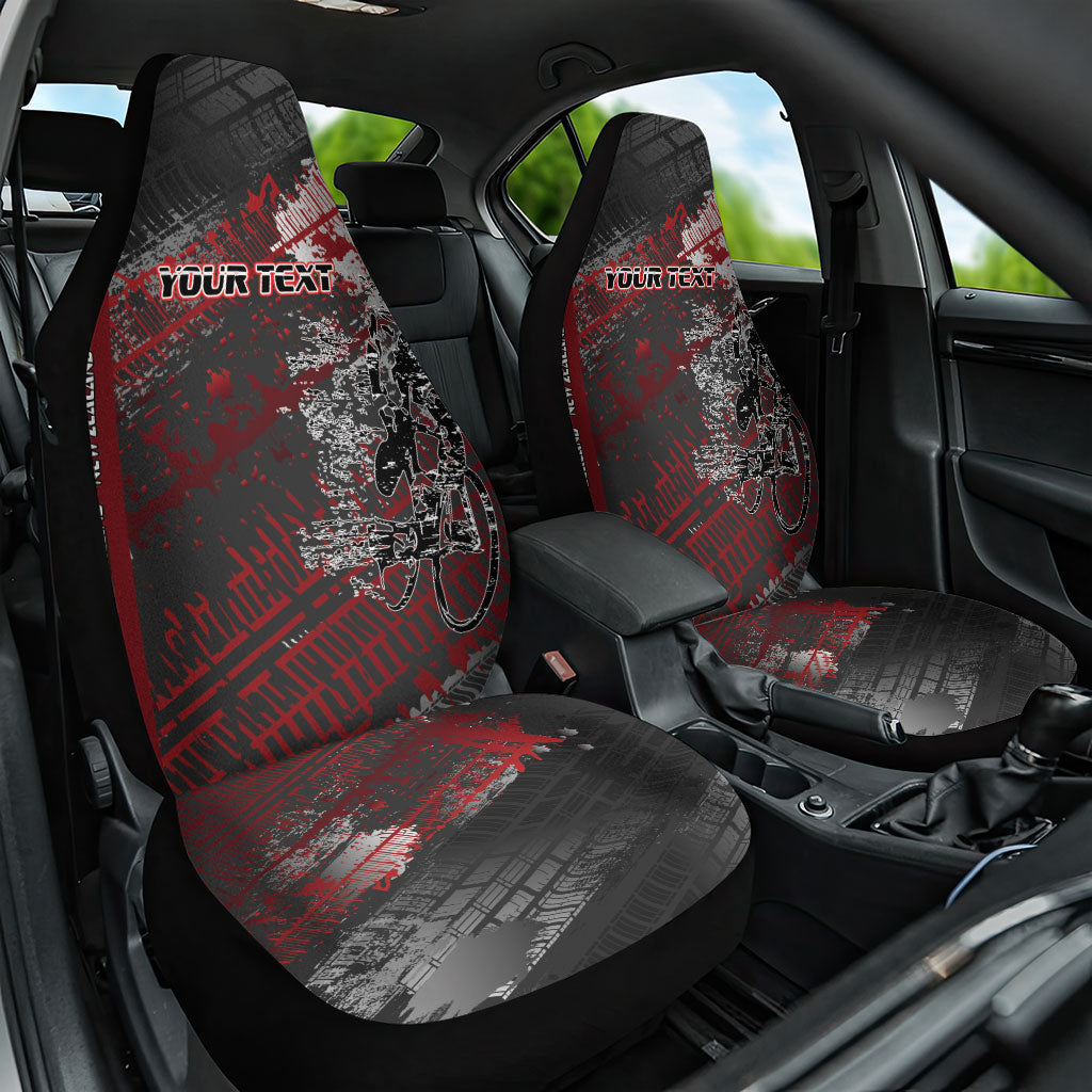 Personalised Cycling New Zealand Car Seat Cover Aotearoa Pride Sportswear LT22 One Size Red - Polynesian Pride