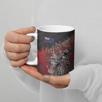 Personalised Cycling New Zealand Ceramic Mug Aotearoa Pride Sportswear LT22 - Polynesian Pride