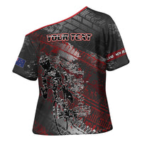 Personalised Cycling New Zealand Cross Shoulder Shirt Aotearoa Pride Sportswear