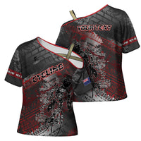Personalised Cycling New Zealand Cross Shoulder Shirt Aotearoa Pride Sportswear