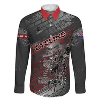Personalised Cycling New Zealand Family Matching Off Shoulder Short Dress and Hawaiian Shirt Aotearoa Pride Sportswear