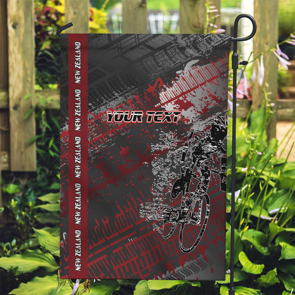 Personalised Cycling New Zealand Garden Flag Aotearoa Pride Sportswear LT22 Garden Flag Red - Polynesian Pride