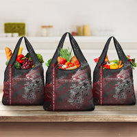 Personalised Cycling New Zealand Grocery Bag Aotearoa Pride Sportswear LT22 3-pack One Size Red - Polynesian Pride