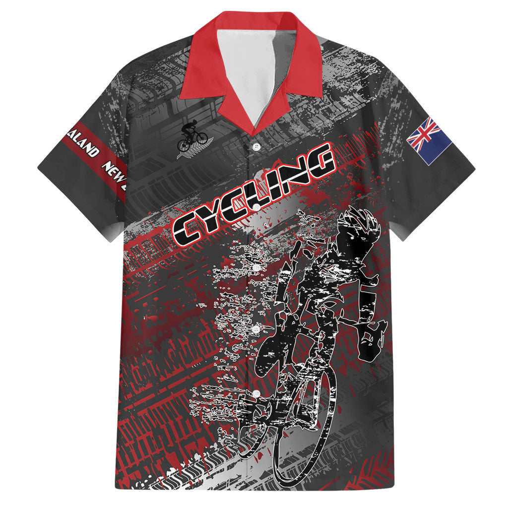 Personalised Cycling New Zealand Hawaiian Shirt Aotearoa Pride Sportswear