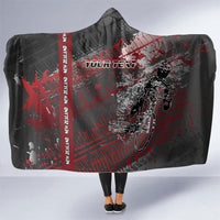 Personalised Cycling New Zealand Hooded Blanket Aotearoa Pride Sportswear LT22 One Size Red - Polynesian Pride