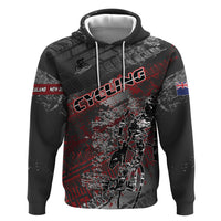 Personalised Cycling New Zealand Hoodie Aotearoa Pride Sportswear LT22 Pullover Hoodie Red - Polynesian Pride