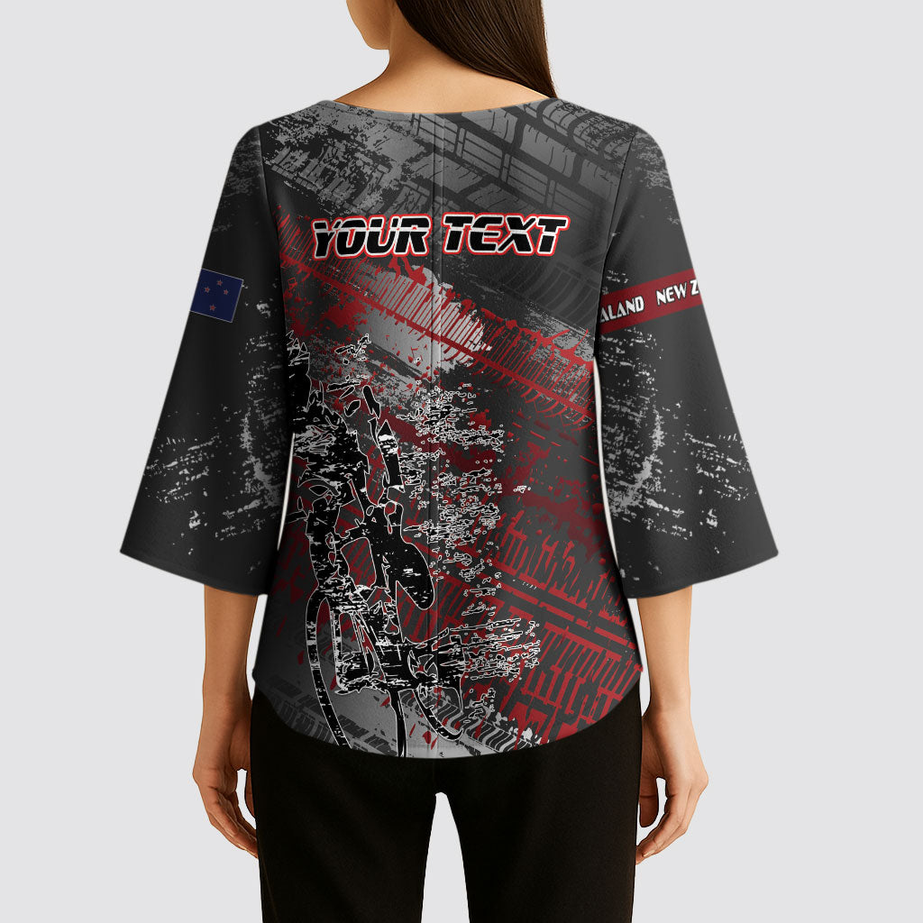 Personalised Cycling New Zealand Kimono Sleeve Blouse Aotearoa Pride Sportswear LT22 - Polynesian Pride