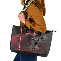 Personalised Cycling New Zealand Leather Tote Bag Aotearoa Pride Sportswear