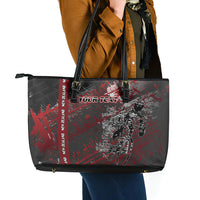 Personalised Cycling New Zealand Leather Tote Bag Aotearoa Pride Sportswear