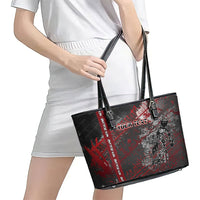 Personalised Cycling New Zealand Leather Tote Bag Aotearoa Pride Sportswear