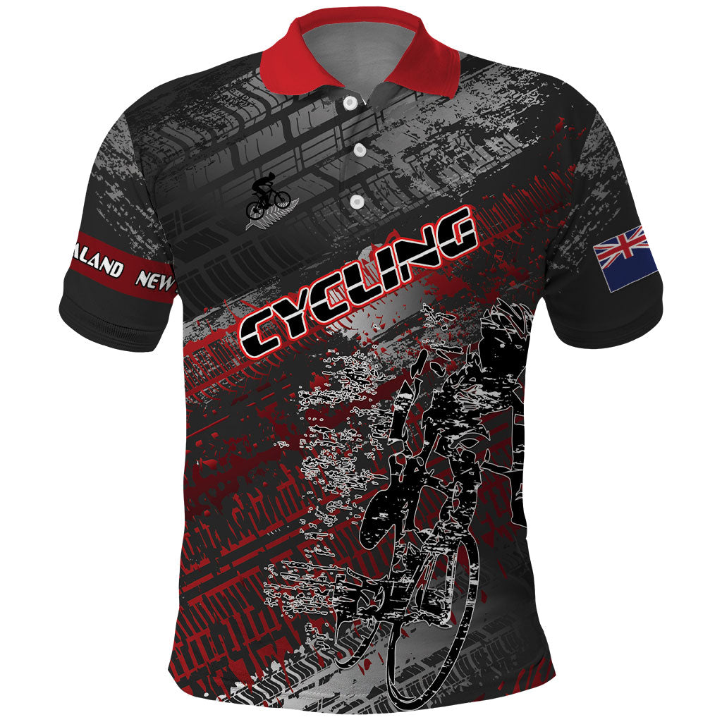 Personalised Cycling New Zealand Polo Shirt Aotearoa Pride Sportswear