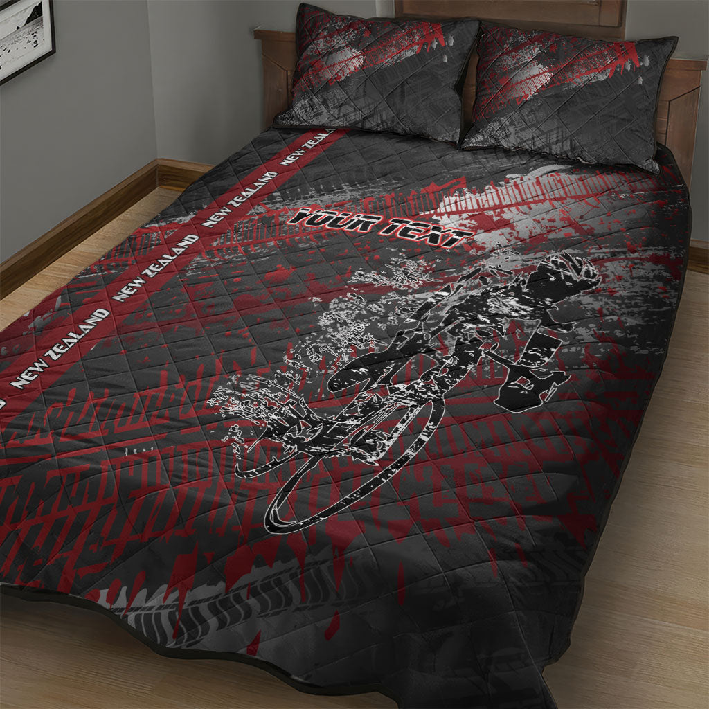 Personalised Cycling New Zealand Quilt Bed Set Aotearoa Pride Sportswear LT22 - Polynesian Pride