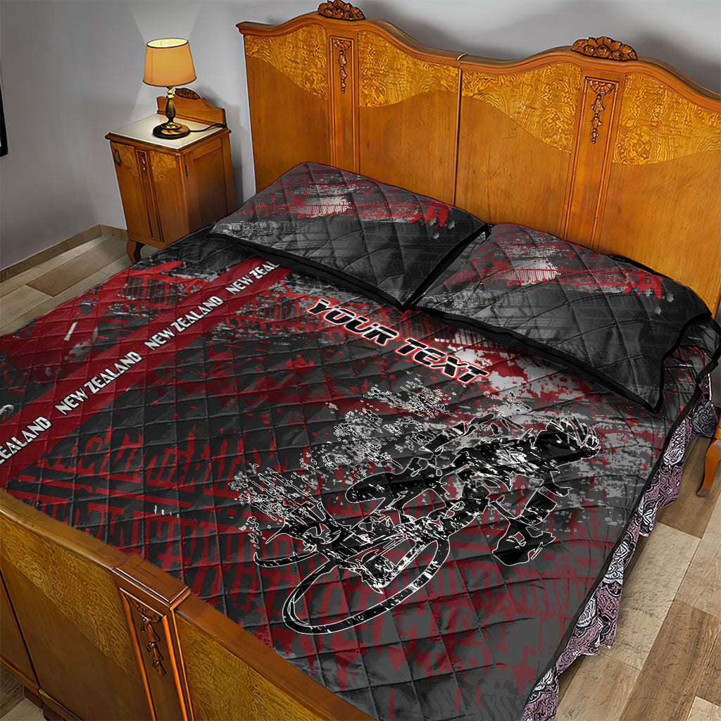 Personalised Cycling New Zealand Quilt Bed Set Aotearoa Pride Sportswear LT22 - Polynesian Pride