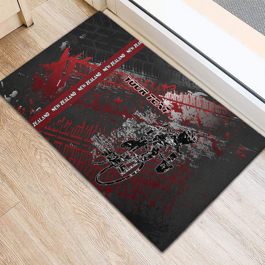Personalised Cycling New Zealand Rubber Doormat Aotearoa Pride Sportswear LT22 - Polynesian Pride