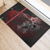 Personalised Cycling New Zealand Rubber Doormat Aotearoa Pride Sportswear LT22 - Polynesian Pride