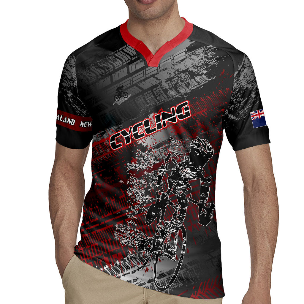 Personalised Cycling New Zealand Rugby Jersey Aotearoa Pride Sportswear LT22 - Polynesian Pride