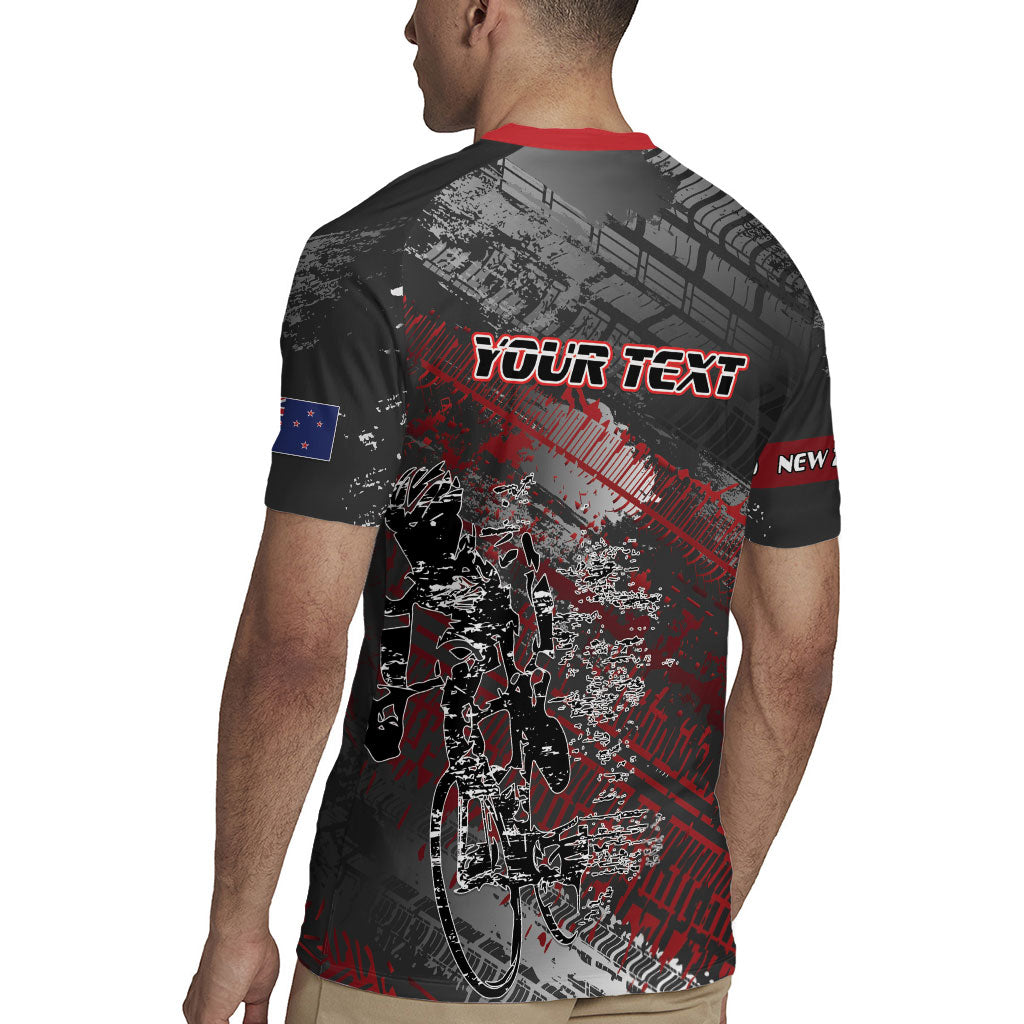 Personalised Cycling New Zealand Rugby Jersey Aotearoa Pride Sportswear LT22 - Polynesian Pride