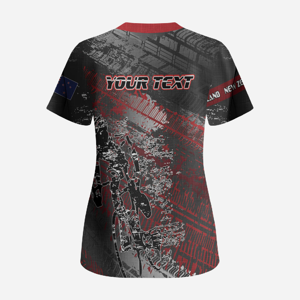 Personalised Cycling New Zealand Scrub Top Aotearoa Pride Sportswear LT22 - Polynesian Pride