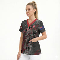 Personalised Cycling New Zealand Scrub Top Aotearoa Pride Sportswear LT22 - Polynesian Pride